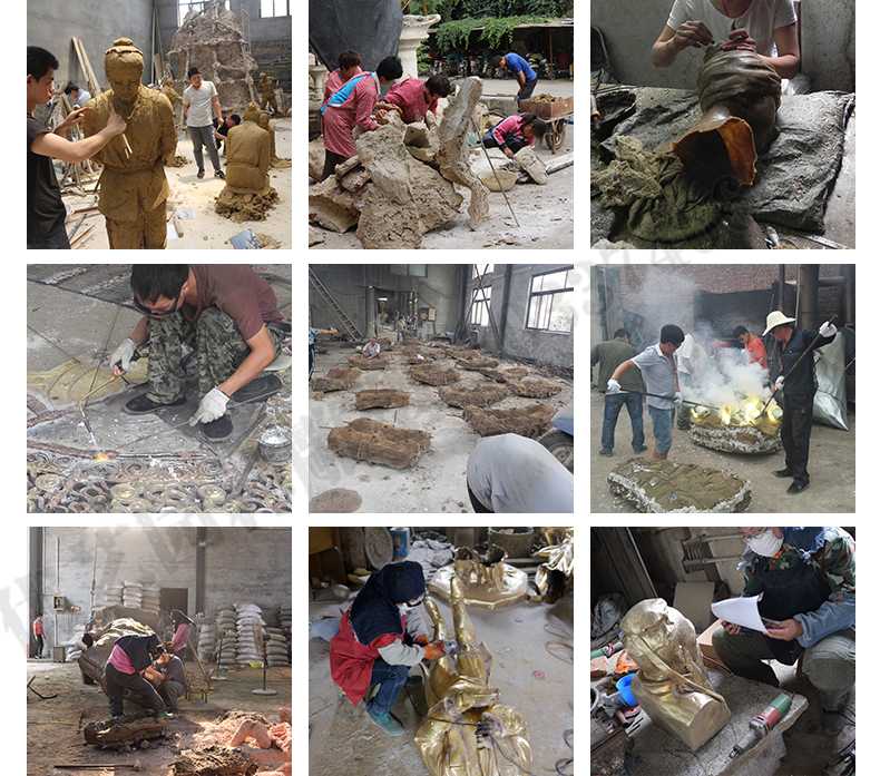 銅雕塑廠家，銅雕塑鑄造流程，銅雕塑定制