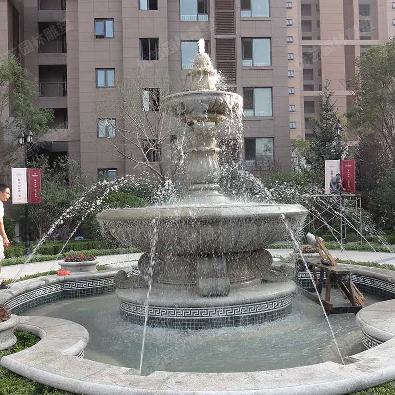 石雕噴泉，花崗巖噴泉，景觀噴泉