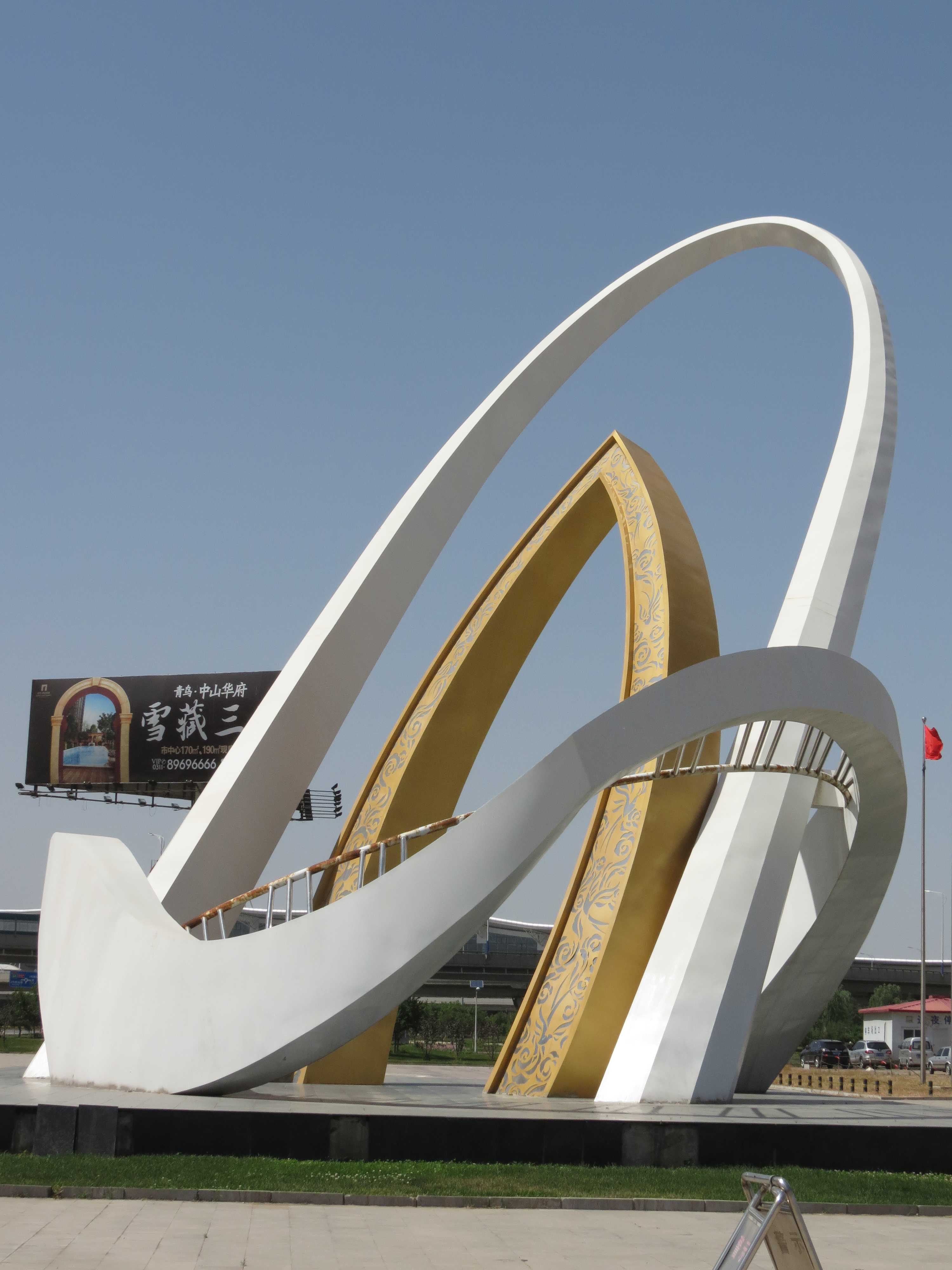 機(jī)場(chǎng)大型雕塑，不銹鋼機(jī)場(chǎng)雕塑，不銹鋼廣場(chǎng)景觀