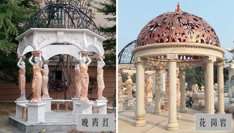 歐式景觀涼亭，大理石涼亭，石雕景觀涼亭