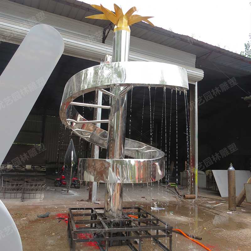 水景噴泉雕塑，不銹鋼雕塑廠家