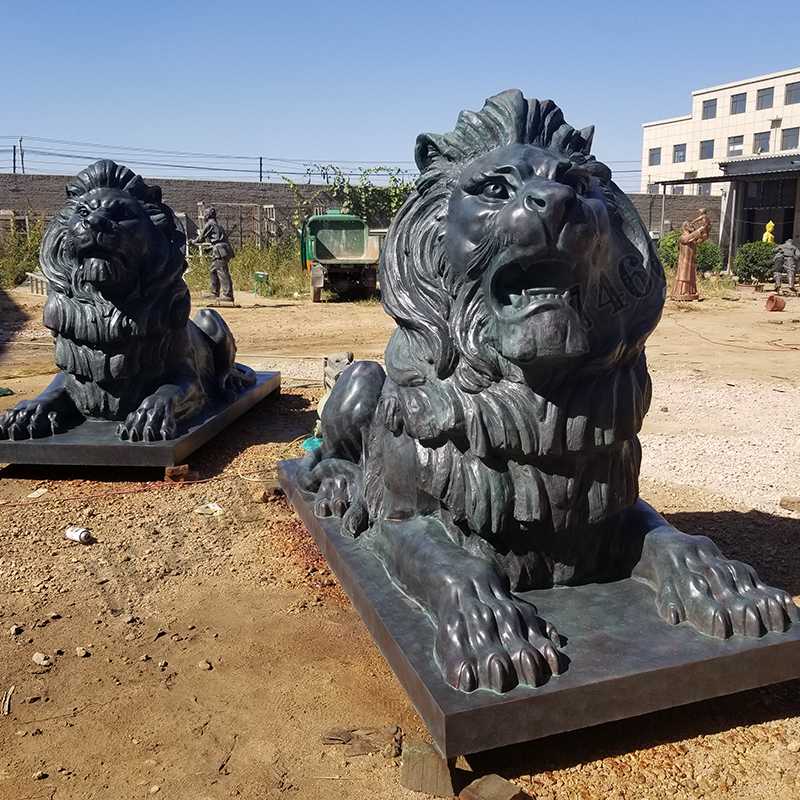 匯豐銅獅子，銅匯豐獅子，銅雕塑廠家，銅獅子廠家